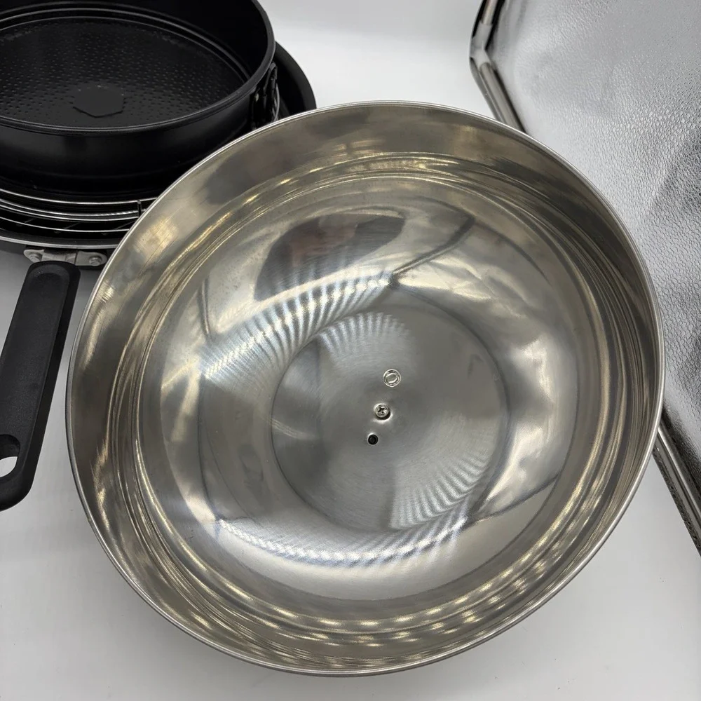 Vintage Turbo Cooker Plus All-in-One Stainless Steel Pan Cooking System + VHS
